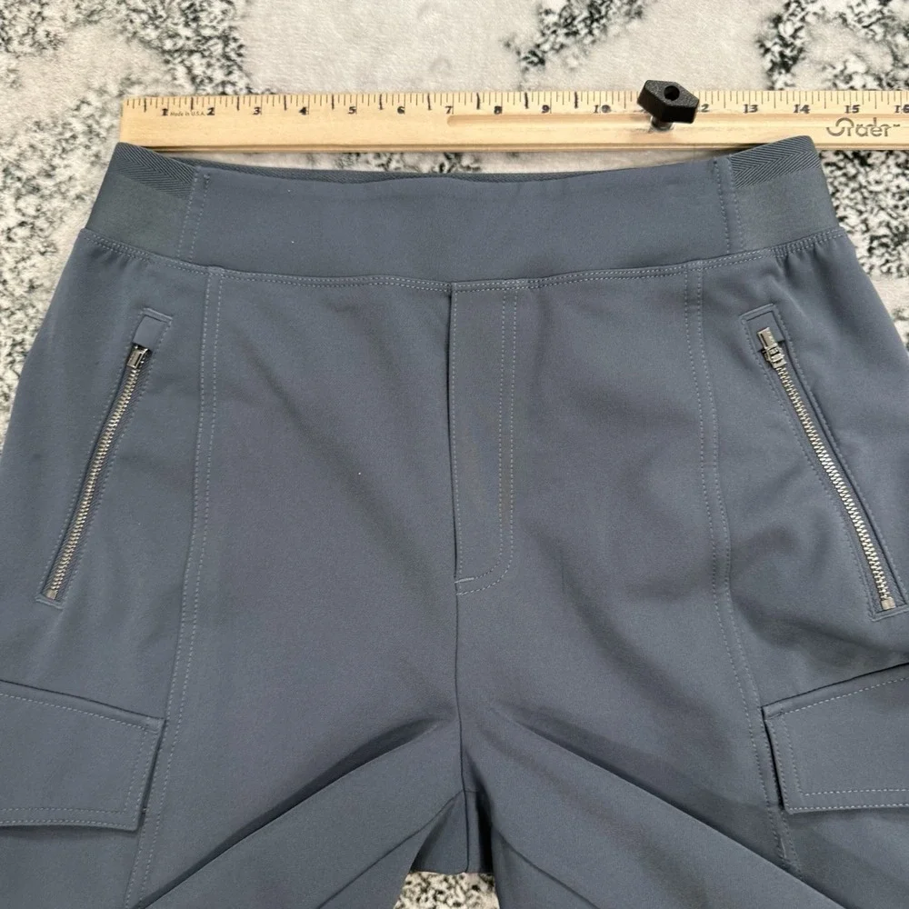 Athleta Endless High Rise Utility Cargo Pants Womens Size 8 Gray Pull On - Picture 8 of 15